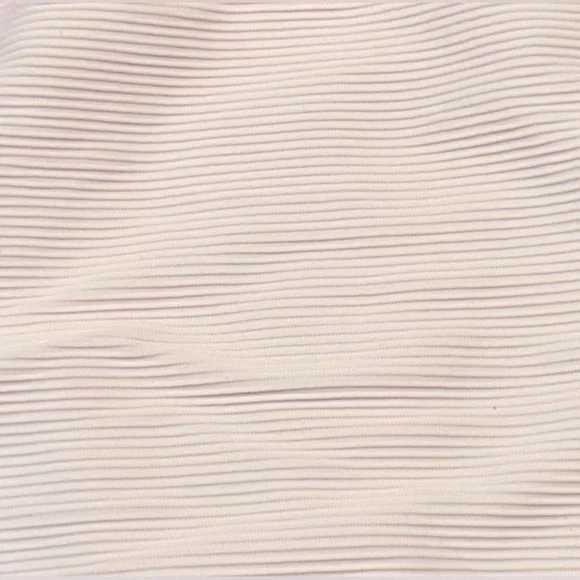 NWT Ribbed Curved-Waist Cheeky String Bikini Bottom in Pale Blossom Pink, Small - Picture 6 of 13